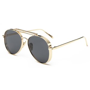 J8816 Metal Frame Custom Logo Sun glasses Vintage Thickness Sunglasses 2019