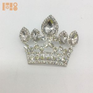 Jewelry fashion crystal crown channel broches pins brooches for wedding dress 2019