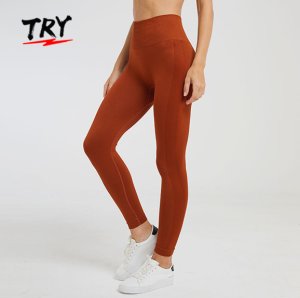 K3161 Ladies Wholesale Yoga Tights Solid Color Pants Seamless Dropshipping Fitness Leggings