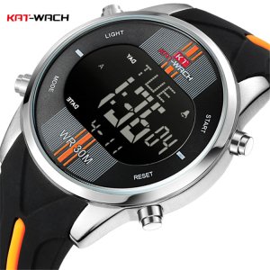 KAT-WACH KT716 Men Digital Watches Waterproof Sport Silicone Wristwatch LED Back Light Luxury Swim Diver Outdoor Watch