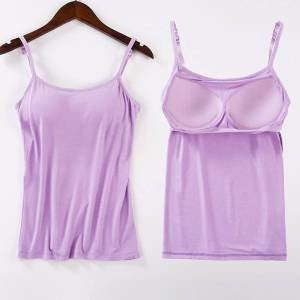 Lady Sexy And Comfortable Without Rims With Chest Pad Sports Home Camisole