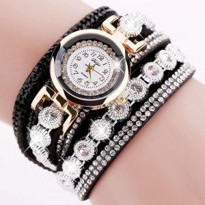 Latest 3 - circle luxury rhinestone ladies watch bohemian style female student quartz gift watch