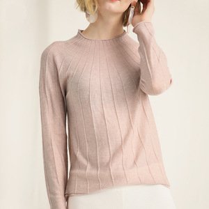 Latest European and American style cashmere seamless plain sweater