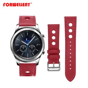 Leather Strap For Samsung Gear S3 Frontier/Classic Galaxy 46mm band 22mm replacement Wrist WatchBand Bracelet belt
