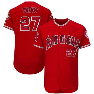 Los Angeles Ange  27 Mike Trout 17 Shohei Ohtani Embroidery Logos  100% Stitched baseball Jerseys