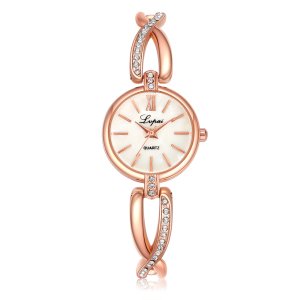 Lvpai Brand Fashion Watch Women Crystal Luxury Diamond 8 Shape Strap Wristwatch Alloy Quartz Watches Fashion Ladies Watch OEM