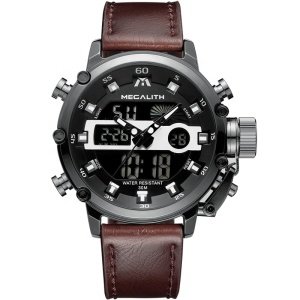 MEGALITH Top Brand Sport Casual Watch Men Luminous Waterproof Men Luxury Date Quartz Nylon Silver Watch Clock Relogio Masculino