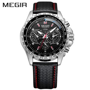 MEGIR 1010 Men's Watches Top Brand Luxury Quartz Watch Men Fashion Casual Luminous Waterproof Clock
