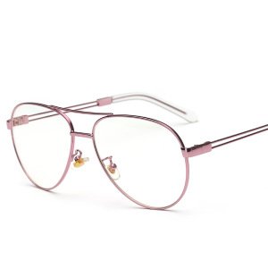 MG1003 Pink women fashion glasses pilot metal eyewear eye glass eyeglasses frames
