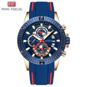 Mini Focus Custom Logo OEM Chronograph Professional Quartz Wrist Watch for Men