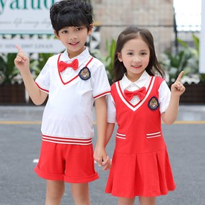 Modern dress shirts suits children cotton kid primary school uniform designs