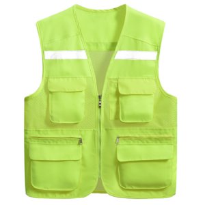 Multi-pockets Colorful Breathable Safety Workwear Jacket Outdoor Fishing Vest