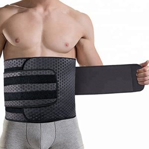 Neoprene Belt Widening Waist Trainer with Double Adjusted Straps for Fitness Weight Loss and Back Support