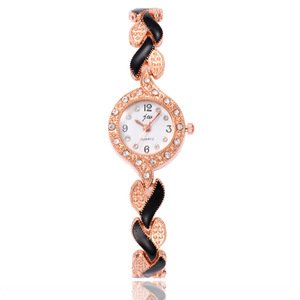 New Fashion Rhinestone Watches Women Luxury Stainless Steel Bracelet watches Lady Quartz Dress Watches