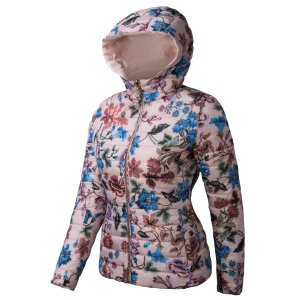 New Fashion Women Winter Short Padded Reversible Printing Warm Zipper Jacket With Hooded