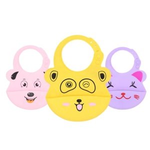New Product Ideas 2019 Upgraded Waterproof Silicone Baby Bib Baby Silicone Bib Babero with Anti Spill Catcher