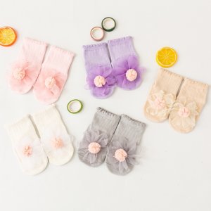 New Spring Autumn 0-3Y Baby Girls Socks kids Breathable Mesh Socks Children Princess Cotton Socks