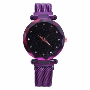New Style Lady Watch 2019 Women Romantic Starry Sky Wrist Watch Leather Rhinestone Quartz Watch