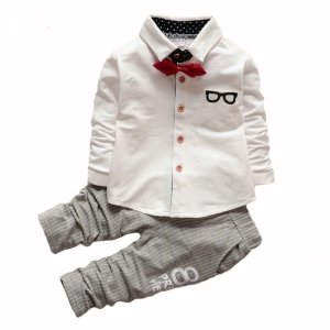Newborn Gentleman Set 2pieces Autumn Suit Child Clothing Baby Boy Clothes