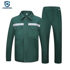 OEM unisex safety work clothing workwear uniform with reflective strip