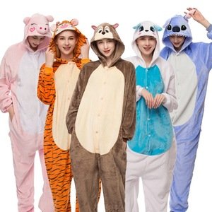 onesie soft kigurumi cartoon wholesale animal adult pajamas