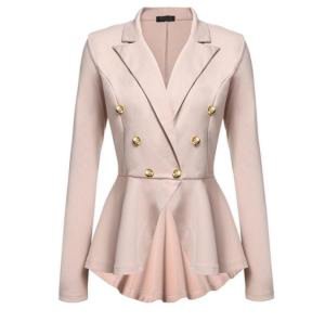 Or30059a Slim casual suit women spring and autumn 2019 new double row button long sleeve small suit women wholesale