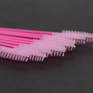 pink wholesale Eyelash Extension Micro Brushes black Disposable Individual Applicators mini Mascara wand Micro brush with stone
