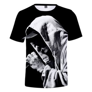 Plain White T-shirts Eminem T Shirt Rock Men's T-Shirt Casual Short Sleeve Hip Hop Top Tee Camisetas Masculina Boys T-shirt
