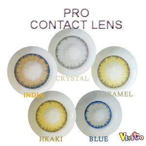 popular model of multi color soft contact lens PRO series 5 colors