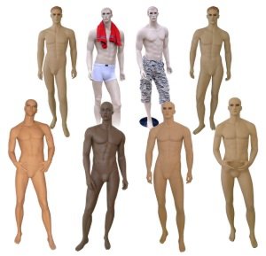 Popular Realistic Euro-American man mannequins for male apparel display