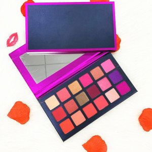 Private Label 18 Color Matte And Glitter Makeup Eyeshadow Palette Cardboard Eyeshadow Palette