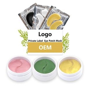 Private label collagen hydrogel eye patch gold under eye mask for dark circles