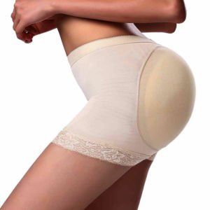 Private Label Two Pads Butt Lift High Waist Body Shaper Shorts For Women
