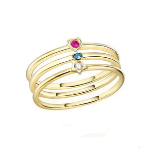 Pure Gold Jewelry 14K Gold Women Solid Jewelry Ring