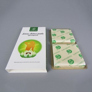 Ready To Ship Biodegradable Organic Cotton Sanitary Napkin Soft Snow Lotus Sanitary Pad for Lady