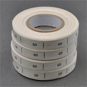 Roll of 400 pc cotton private logo clothing size label