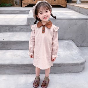 S64891A Baby Girls Dress Autumn Girl Falbala Style princess Dress