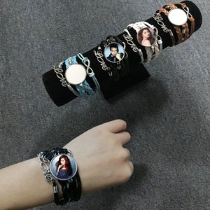 Sample Available  Sublimation Blank Leather Bracelets jewelry 6 Colors Available