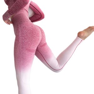 Seamless Leggings High Waist Ombre Yoga Pants Workout Gym Leggings Fitness Clothing Gradient Sport Yoga Leggings