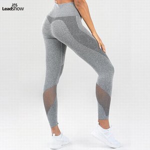 Sexy Hot Girls Wearing Running Track Pants In Bulk Custom Gym Yoga Pants Leggings With Mesh Design