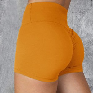 Sexy Women's Sport High Waist Fitness Shorts Gym Athleitic Workout Yoga Shorts Athletic Breathable Solid Color GYM Shorts