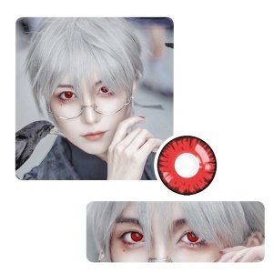 sharingan lenses in stock all images for halloween cosplay eyewear color cotact lens