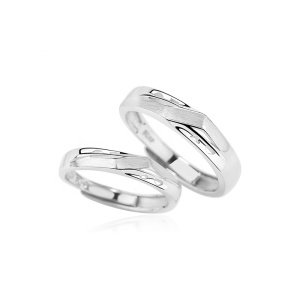 Silver rings for men and women minimalist love rings by Damila K122K