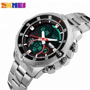 Skmei 1146 Digital Dual Time Display Men Watches Fashion Night Vision Sport Clock Big Dial Male Waterproof Wrist Watch