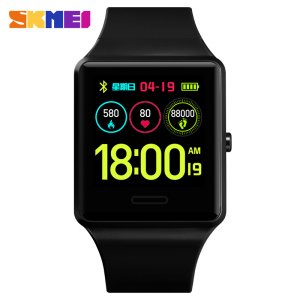 Skmei 1526 Bluetooth IOS Android Message Reminder Waterproof Calories Fitness Tracker Rubber Men Sports Digital Smart Wristwatch