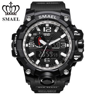 SMAEL 1545 A Brand Fashion Men Sports Watches Analog Quartz Military Male Shock Watch Hot Sell