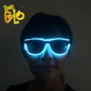 Sound Activated Light Up EL Wire Party Sun Glasses