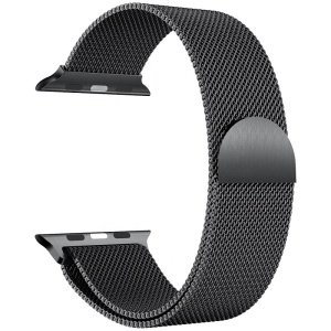 Stainless Steel Magnetic Mesh Milanese Loop Watch Band For Apple Watch Strap