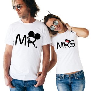 Summer cotton couple T-shirts are custom made to your own design.