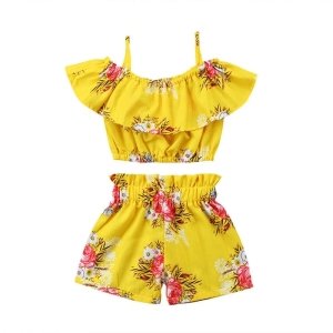 Summer Kid Baby Popular Newborn Set Clothing Boutique Cute Little Girl Clothes